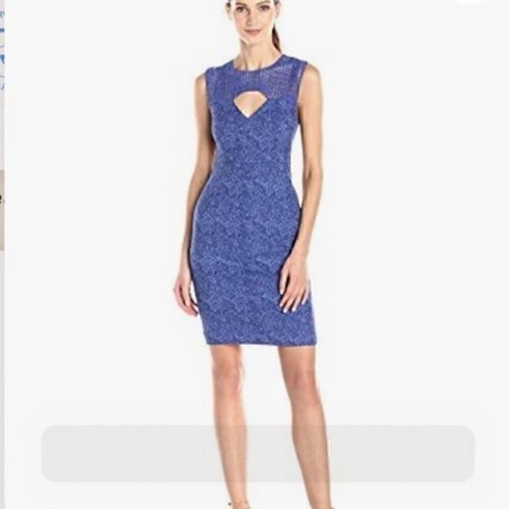 Plenty by Tracy Reese Sz 6 blue career sheath dress